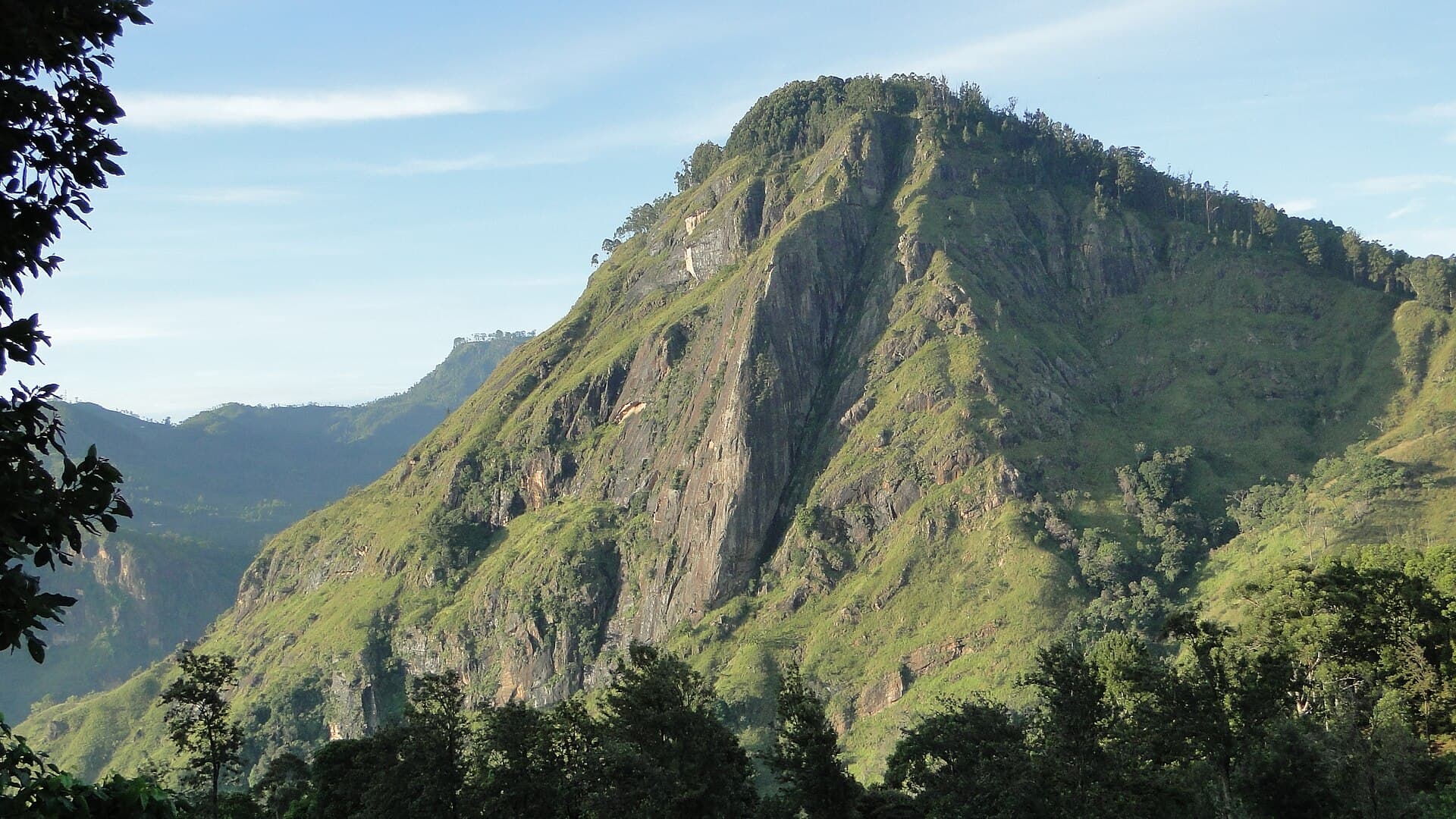 Ella Rock and the valley below, seen from the trail up Little Adam's Peak