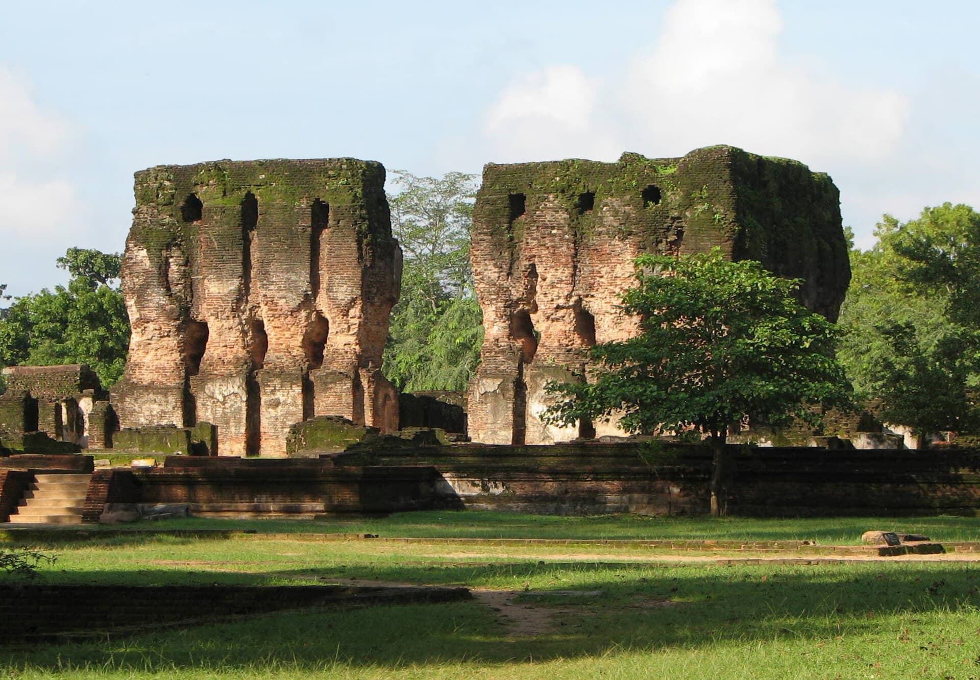 Stone ruins in the ancient city of Polonnaruwa